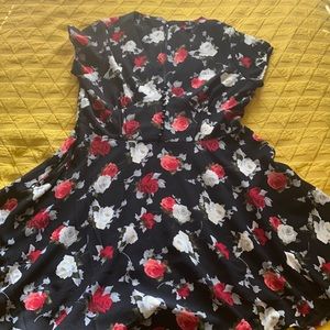 Hell Bunny Floral-Print Short-Sleeved Dress